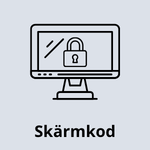 Ta bort skärmkod - Mobil